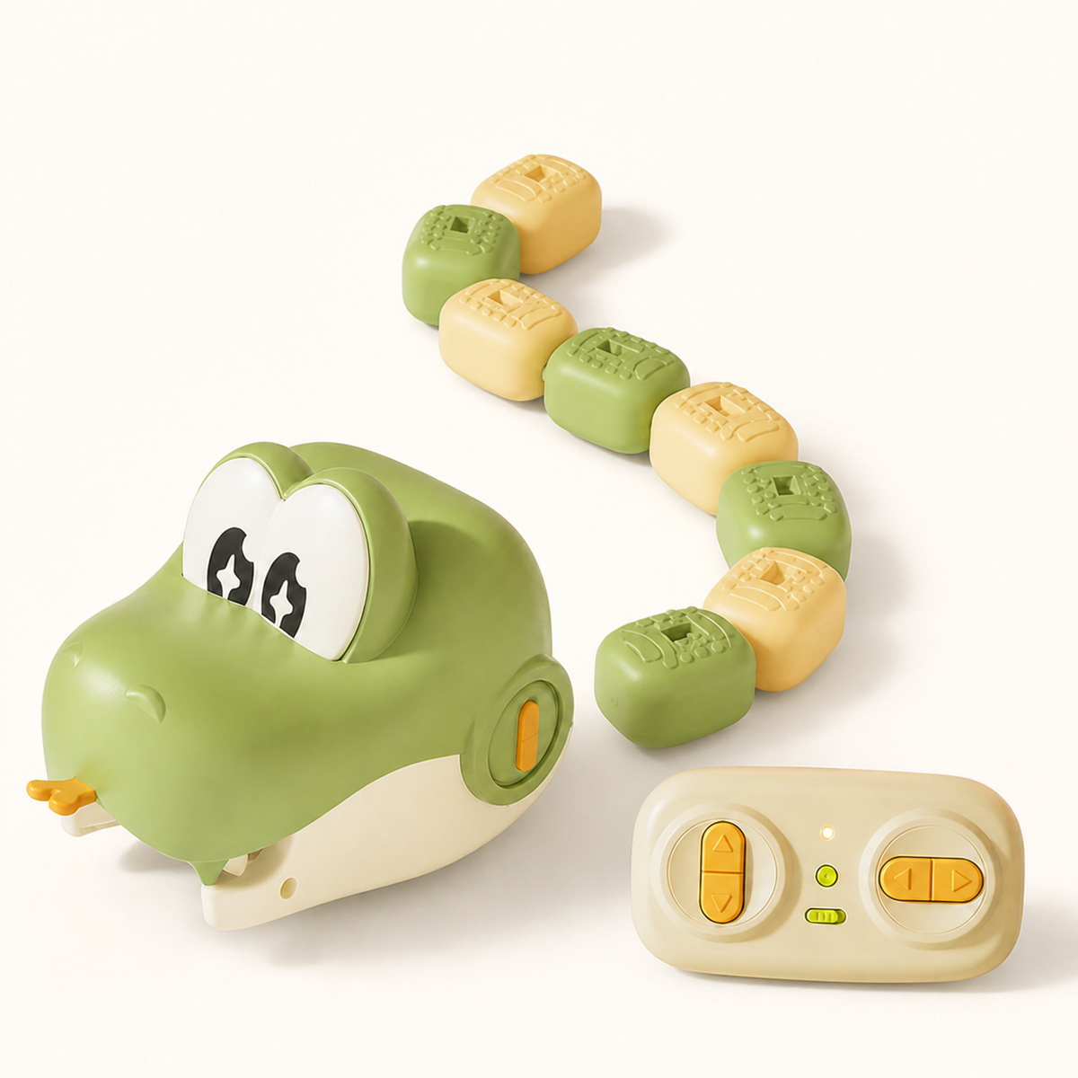 Magnetic Munching RC Snake Toy – Build, Gobble & Battle